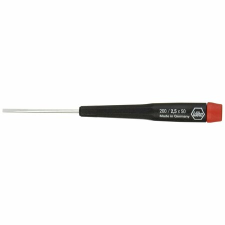 WIHA Slotted Screwdriver with Precision Handle, 2.5 x 50mm 96025